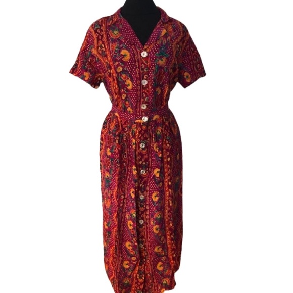 Carole Little Dresses & Skirts - Carole Little New Old Stock 2-Piece Boho Blouse and Skirt French Fabric USA Made